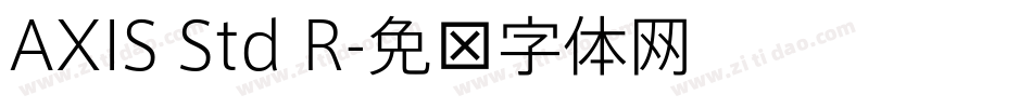 AXIS Std R字体转换
